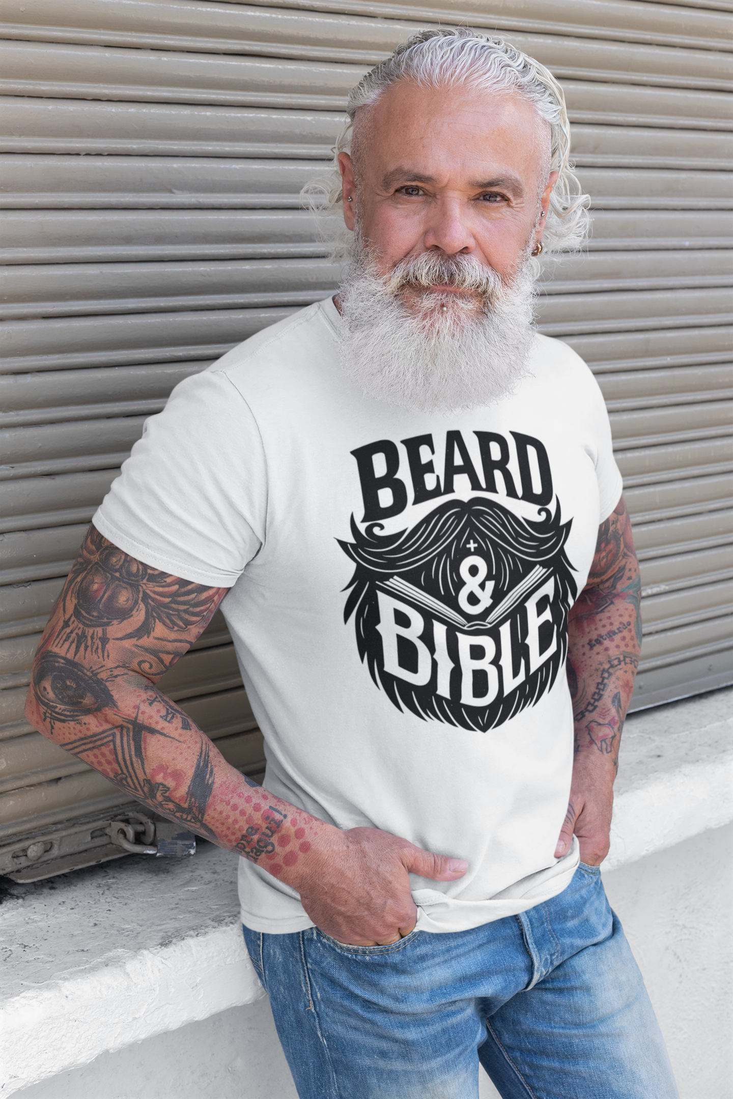 Beard & Bible White